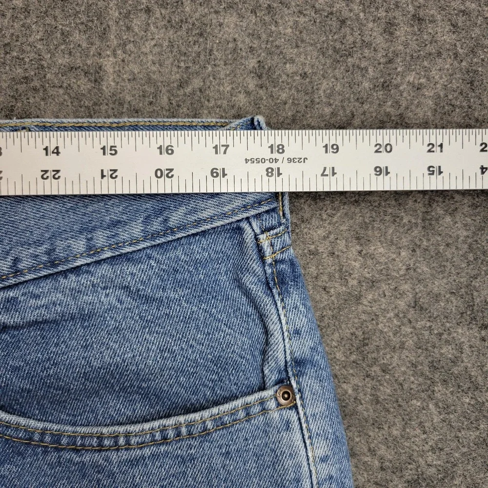 Lee Jeans Mens 38x30 Blue Denim Boho Streetwear Grunge Regular Fit Straight Leg
